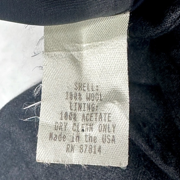 Nieman Marcus Exclusive Women's Blazer Charcoal Gray 10 100% Wool Faux Pockets - Picture 4 of 4